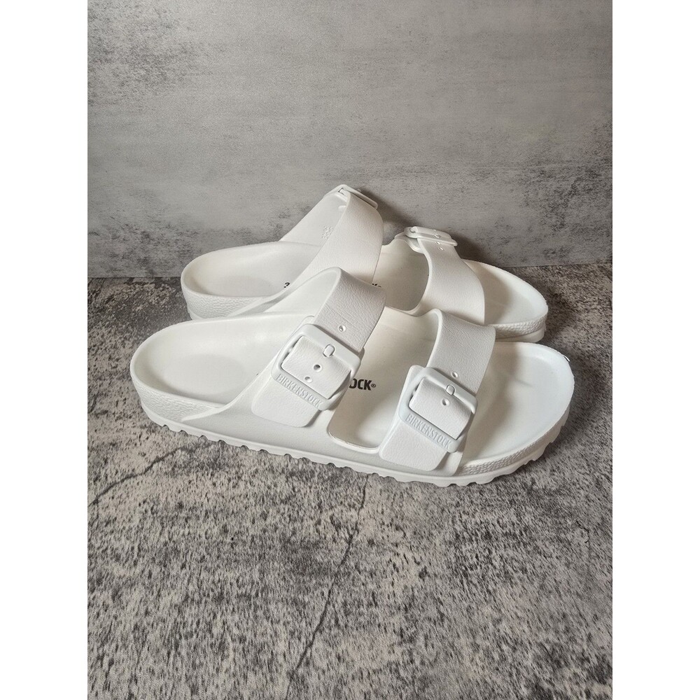 Birkenstock Arizona EVA Sandals White Waterproof Double Strap Slides Women 8